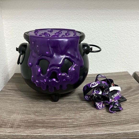 Disney Other - Disney Parks 2019 Light Up Purple Halloween Cauldron AP Popcorn Bucket